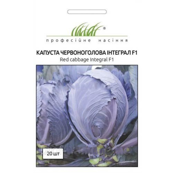 Капуста червоноголова Інтеграл F1, (насіння 20 шт в упк)