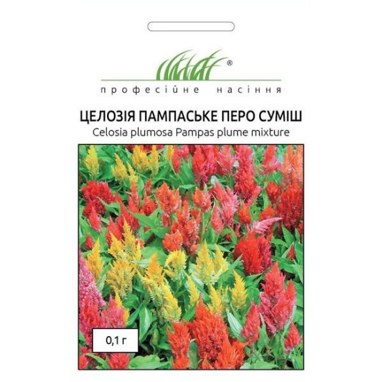 Целозия перистая Пампаское перо, смесь окрасов (семена 0.1г)